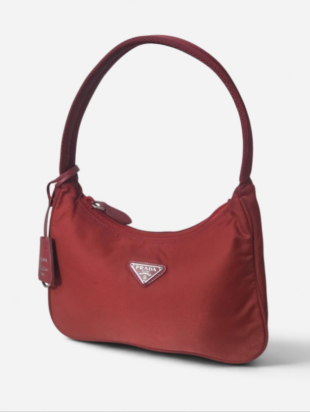Prada Red Re Edition 2000 Nylon Shoulder Bag